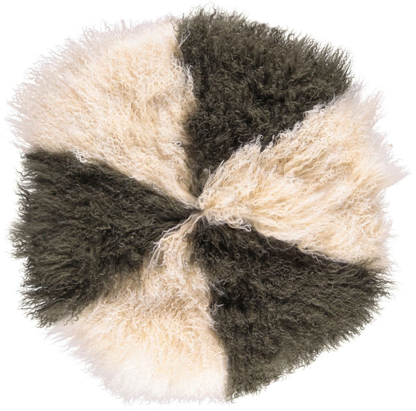 Gylden Hvid / Mørkegrøn / D62 cm