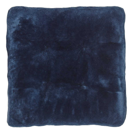 Mokkasin sædeovertræk | Kalvelæder bagpå Marineblå