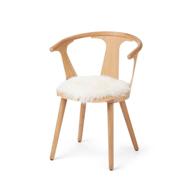 Sædehynde | Lammeskind | Langhåret | Ø34 cm