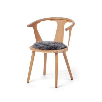 Sædehynde | Lammeskind | Langhåret | Ø34 cm