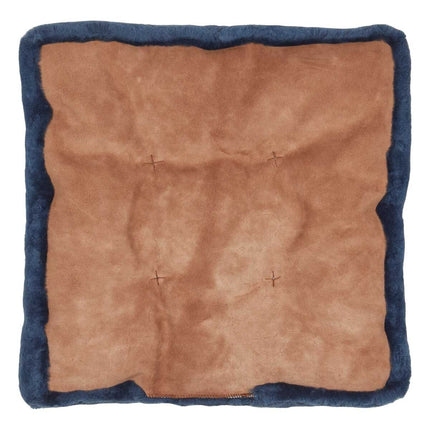 Mokkasin sædeovertræk | Kalvelæder bagpå Marineblå