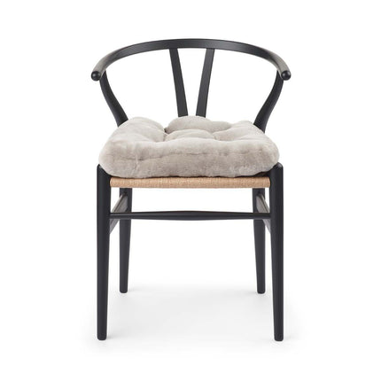 Mokkasin sædeovertræk | Kalvelæder bagpå Sølvgrå