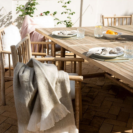 Uldtæppe | Mohair | 130x170 cm Lys Beige