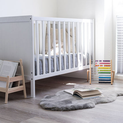 Lammeskind til børn & babyer | Perfekt til barnevognen 95 cm Lysegrå