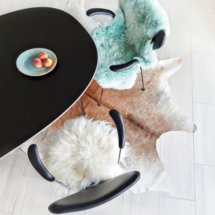 Lammeskind | Langhåret | 100x60 cm Turkis