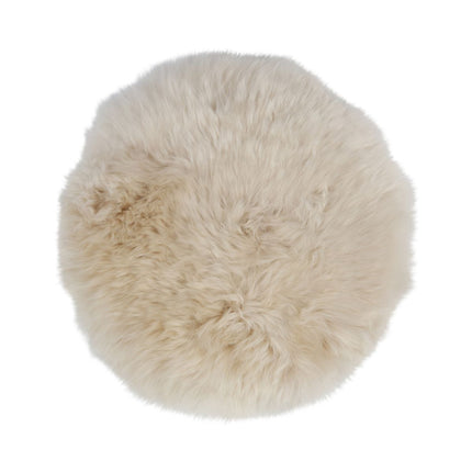 Sædehynde | Lammeskind | New Zealand | D34 cm Beige