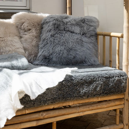 Uldtæppe | Mohair | 130x170 cm Lysegrå