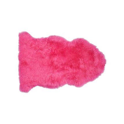Merino Lammeskind | Langhåret | 90x60 cm Pink