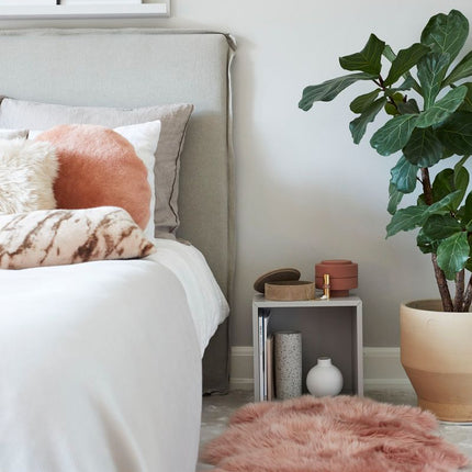 Merino Dobbelt Lammeskind | Langhåret | 170x60 cm Rosa