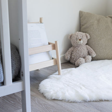 Lammeskind til børn & babyer | Perfekt til barnevognen 80 cm Snehvid