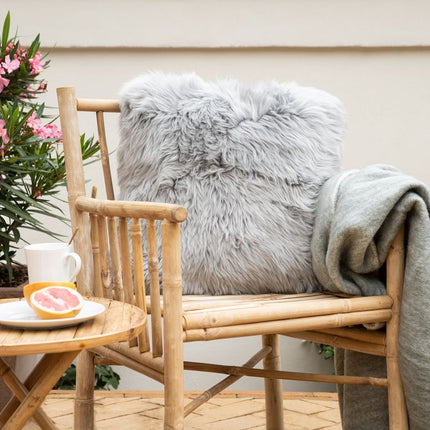 Uldtæppe | Mohair | 130x170 cm Lysegrå