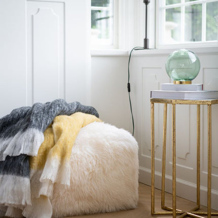 Uldtæppe | Mohair | 130x170 cm Sort