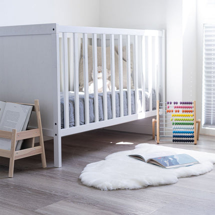Lammeskind til børn & babyer | Perfekt til barnevognen 95 cm Snehvid