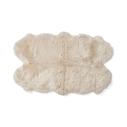 Lammeskindstæppe (4 lammeskind) | Langhåret | 170x110 cm